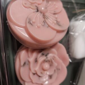 Pink Floral Soap Bars